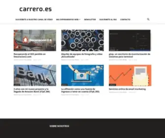 Carrero.es(Es el sitio personal de David Carrero Fernández) Screenshot