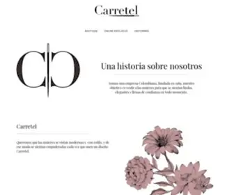 Carretel.com.co(Where elegance and timeless style meet) Screenshot