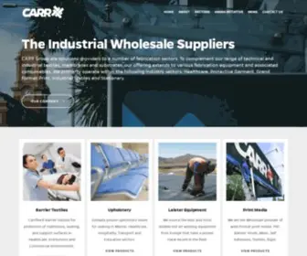 Carrgroup.co.nz(Barrier textiles and machines to NZ industry) Screenshot