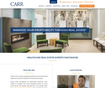 Carrhr.com(Healthcare Real Estate Experts Nationwide) Screenshot