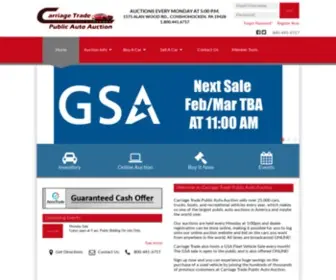 Carriagetrade.com(Carriage Trade Public Auto Auction) Screenshot