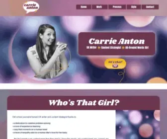 Carrieanton.com(CarrieAnton) Screenshot