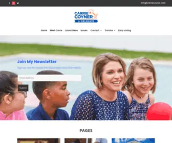Carriecoyner.com(Carrie Coyner for Virginia) Screenshot