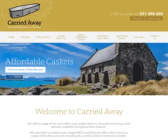 Carriedaway.kiwi.nz(Cheap, Affordable Coffins in New Zealand) Screenshot