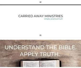 Carriedawayministries.com(CARRIED AWAY MINISTRIES) Screenshot