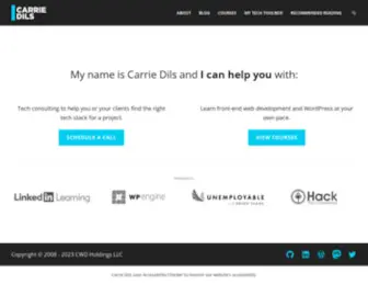 Carriedils.com(Carrie Dils) Screenshot
