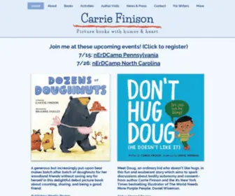 Carriefinison.com(Carrie Finison) Screenshot