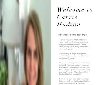 Carriehudson.com(Landing Page) Screenshot