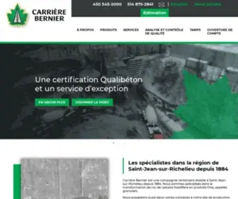 Carrierebernier.com(Carrière Bernier) Screenshot