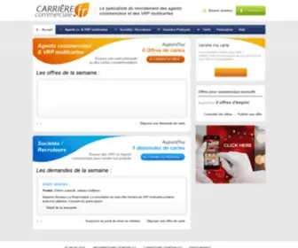 Carrierecommerciale.fr(Le site de recrutement des commerciaux exclusifs et VRP multicartes) Screenshot