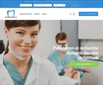 Carrieredentaire.ca(Recherche d'offres d'emploi dentaire au Québec) Screenshot
