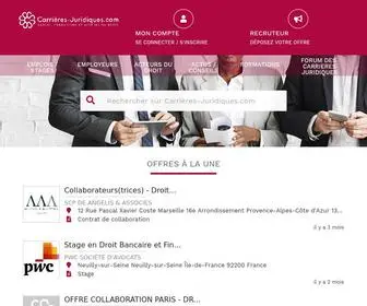 Carrieres-Juridiques.com(Emploi, Formations et Acteurs du Droit) Screenshot