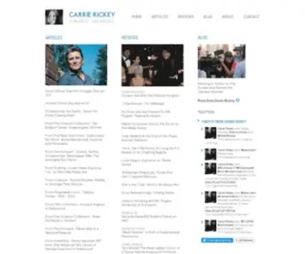 Carrierickey.com(Carrie Rickey) Screenshot