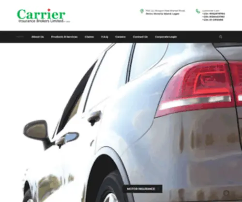 Carrierinsurancebrokers.com(#1 Insurance Brokerage Firm in Nigeria) Screenshot