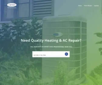 Carriernorthwest.com(Heating & Air Conditioning Repair) Screenshot