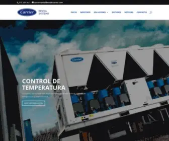 Carrierrentalsystems.es(Alquiler Maquinaria de Frío Industrial) Screenshot