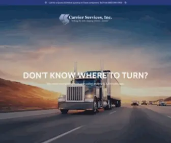 Carrierservicesonline.com(Carrier Services) Screenshot