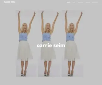 Carrieseim.com(Carrie Seim) Screenshot