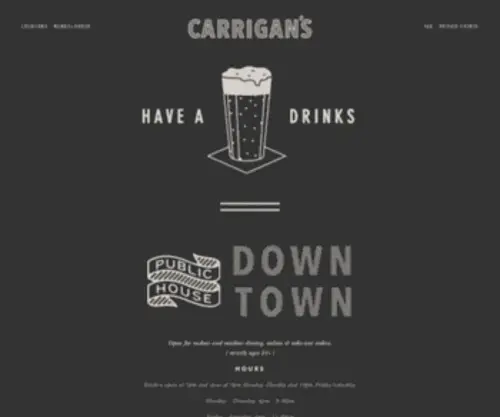 Carriganspub.com(Carrigan's Public House) Screenshot