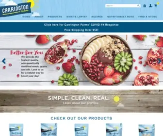 Carringtonfarms.com(Carrington Farms Organic Natural Foods) Screenshot