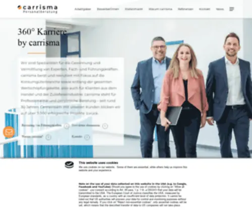 Carrisma.de(Carrisma Personalberatung und Vermittlung) Screenshot