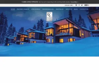 Carrlong.com(Lake Tahoe Luxury Real Estate Properties) Screenshot