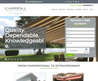 Carrollawning.com(Top Quality Awning Craftsmanship Since 1958) Screenshot