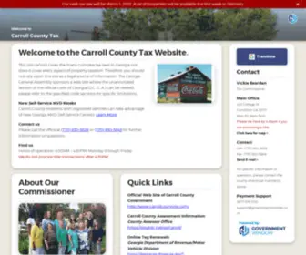 Carrollcountygatax.com(Carroll County Tax) Screenshot