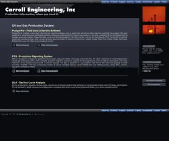 Carrollengr.com(Oil and Gas production system) Screenshot