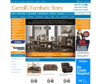 Carrollsfurniturepensacola.com(Carroll's Furniture Store) Screenshot