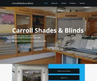 Carrollshade.com(Window Treatments in Boston) Screenshot