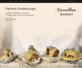 Carrolltonmarket.com(Southern Bistro in New Orleans) Screenshot