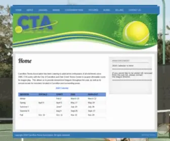 Carrolltontennis.org(Carrollton Tennis Association) Screenshot