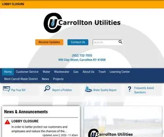 Carrolltonutilities.com(Carrollton Utilities) Screenshot