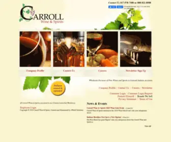 Carrollwineandspirits.com(Carroll Wine & Spirits Fishers) Screenshot