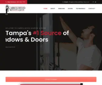 Carrollwoodwindow-Door.com(Doors and Windows in Tampa Bay) Screenshot