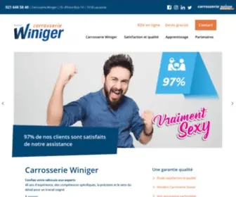 Carrosseriewiniger.ch(Carrosserie Winiger) Screenshot