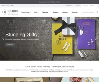 Carrs-Silver.co.uk(Silver Photo Frames & Hallmarked Silver Gifts) Screenshot