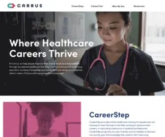 Carruslearn.com(Healthcare Career Training & Continuing Education) Screenshot