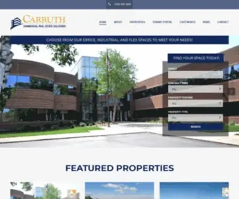 Carruthcapital.com(Commercial Real Estate Leasing in MetroWest) Screenshot