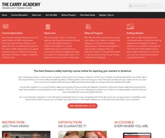 Carryacademy.com(Concealed carry class for concealed weapons permit firearms safety training. The Carry Academy) Screenshot