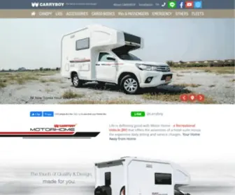 Carryboycaravan.com(A Recreational Vehicle (RV)) Screenshot