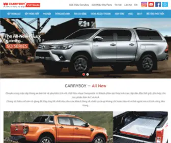 Carryboyvietnam.vn(Nhà Phân Phối Độc Quyền Nắp Thùng Xe Bán Tải số 1 Thái Lan Carryboy) Screenshot