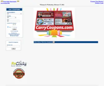 Carrycoupons.com(Carry Coupons) Screenshot