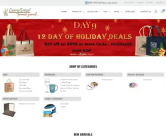 Carrygreen.com(Custom Promotional Products) Screenshot
