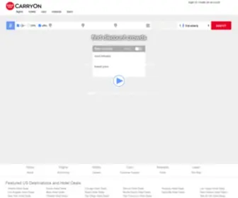 Carryon.com(Crowd sourced travel deals) Screenshot