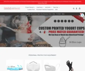 Carryoutsupplies.com(Generic and Custom Printed Disposable Supplies) Screenshot