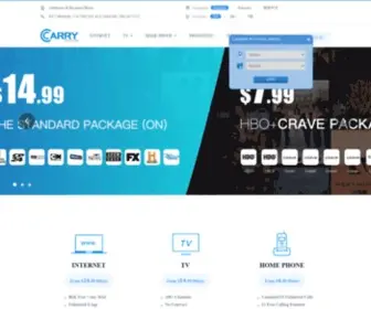 Carrytel.ca(Carry Telecom) Screenshot