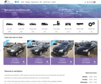 Cars2Africa.com(Specialist in verkoop en export van gebruikte tweedehands auto's) Screenshot