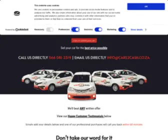 Cars2Cash.co.za(Get instant money for your car hassle free) Screenshot
